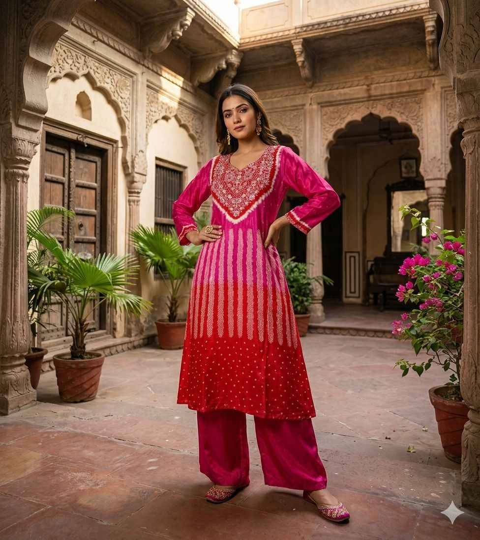 K 928 By Fashid 01 to 04 Series Designer Collection Beautiful Stylish Fancy Colorful Party Wear & Occasional Wear Gaji Silk Embroidery Kurtis At Wholesale Price